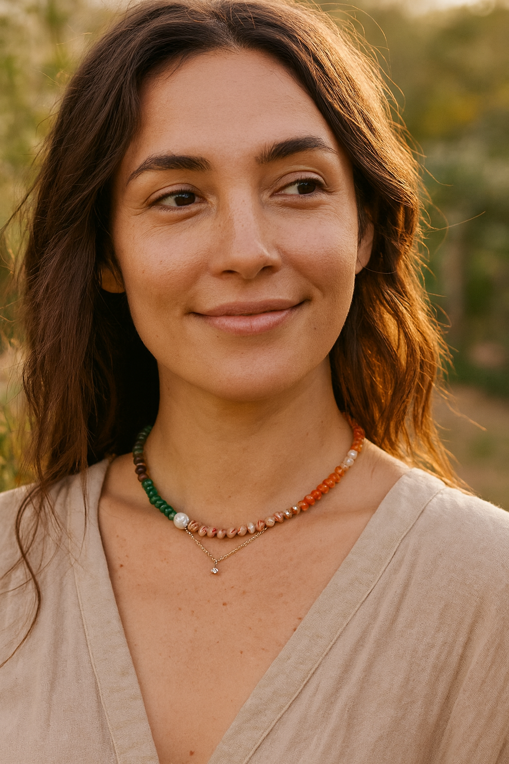 Collana in Pietra Naturale Corallo