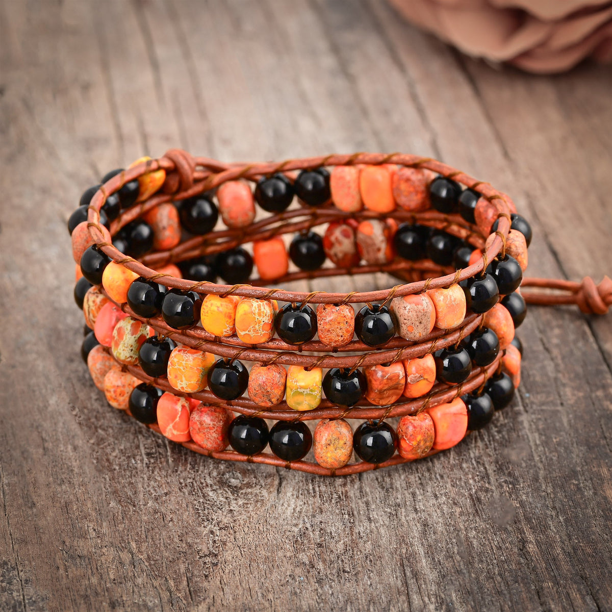 Bracciale avvolgente in agata spettrale