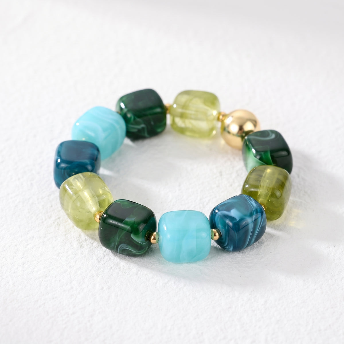 Bracciale vistoso misto “Marea Verdeggiante”