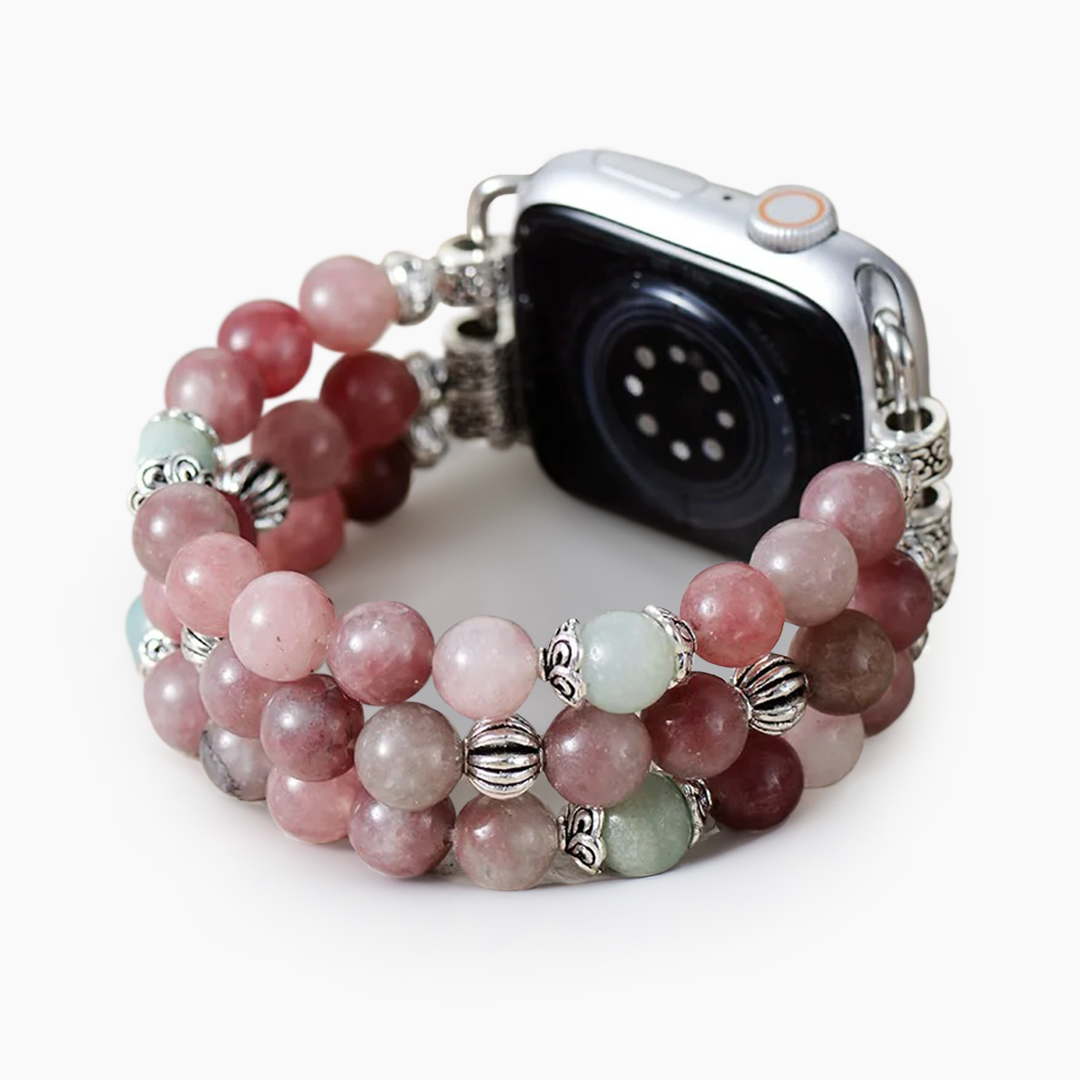Cinturino Apple Watch elasticizzato color rosa scuro
