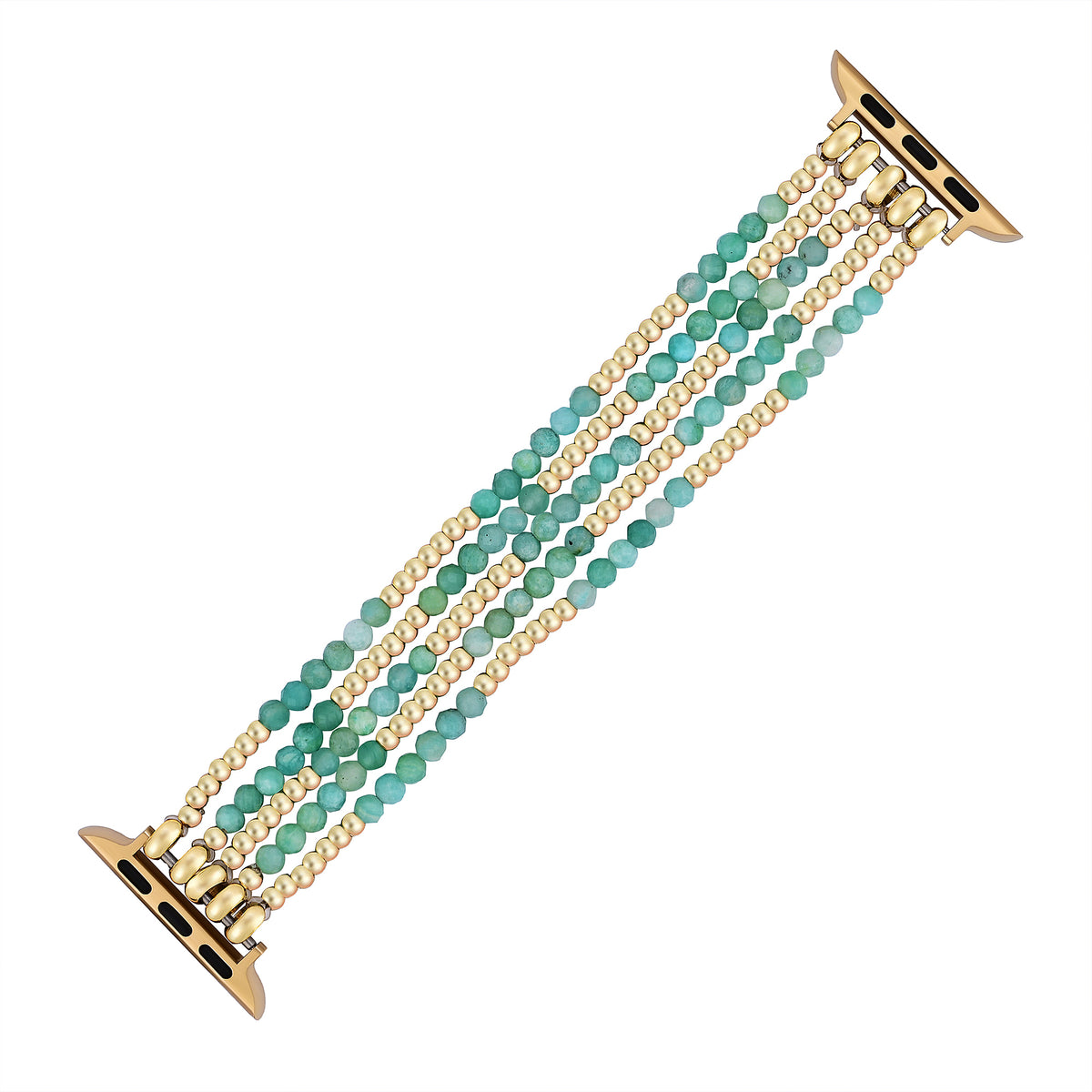 Cinturino elastico in Amazonite luminoso per Apple Watch