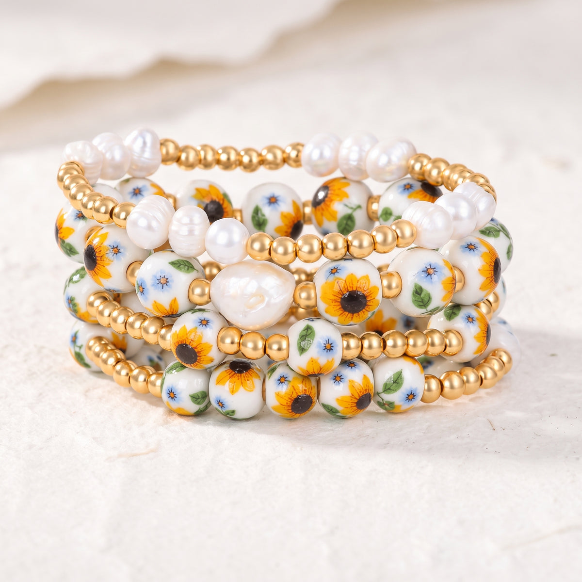 Set di bracciali Porcelain Garden Sunlit Bloom
