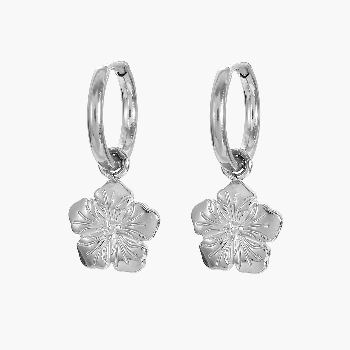 Orecchini a cerchio Bloom Charm