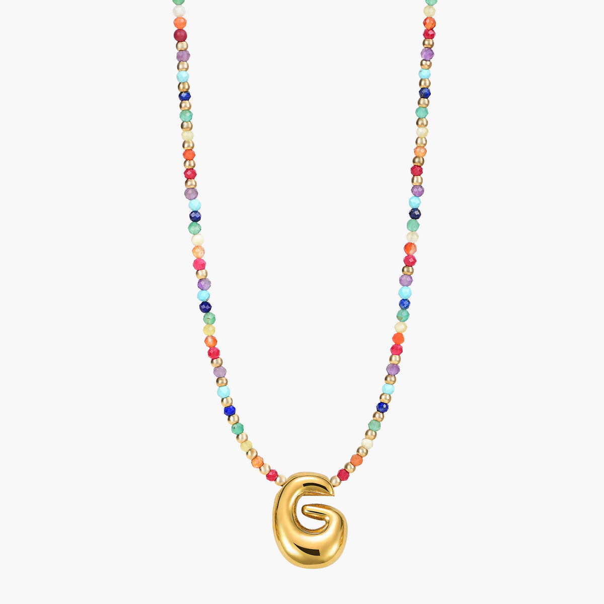 Collana Iniziale Rainbow Bubble