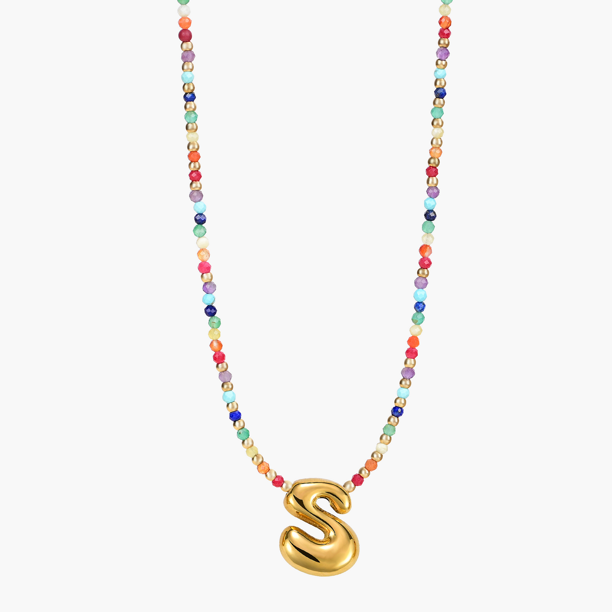 Collana Iniziale Rainbow Bubble