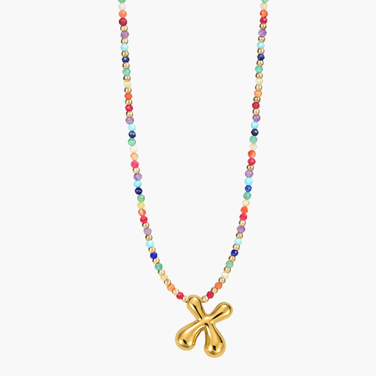 Collana Iniziale Rainbow Bubble