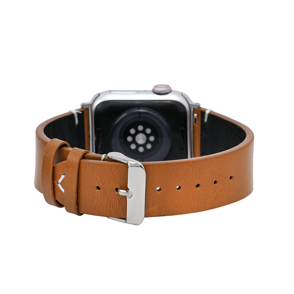 Cinturino Apple Watch da uomo in pelle marrone