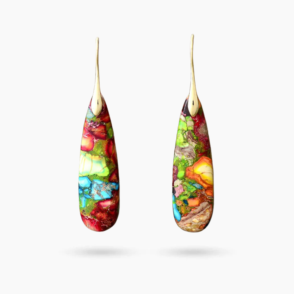 Orecchini a goccia Jasper Fusion Floreale