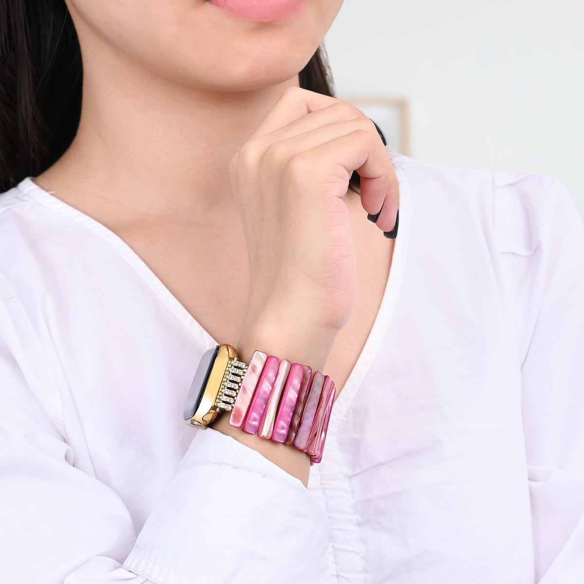 Cinturino Elasticizzato Imperial Orchid Shell per Apple Watch