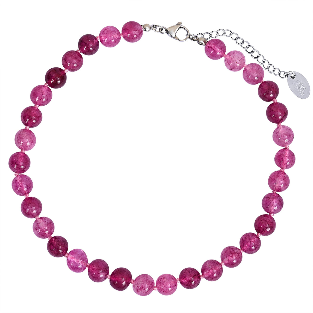 Collana Girocollo in Quarzo Rosa Radiante