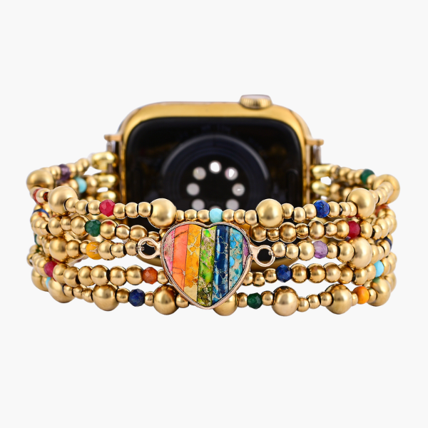 Cinturino Apple Watch Golden Essence Heart Stretch