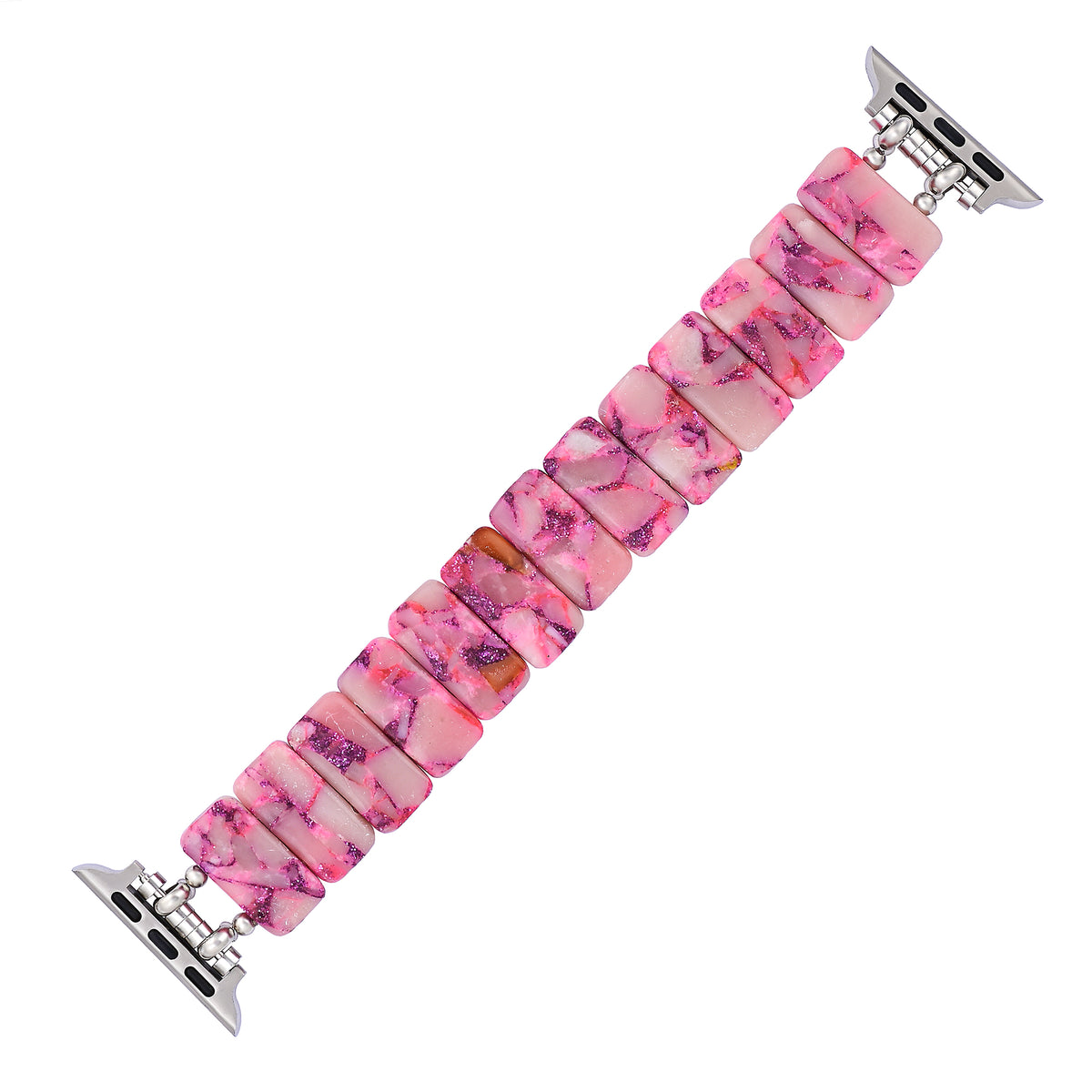 Cinturino Apple Watch elasticizzato in marmo rosa