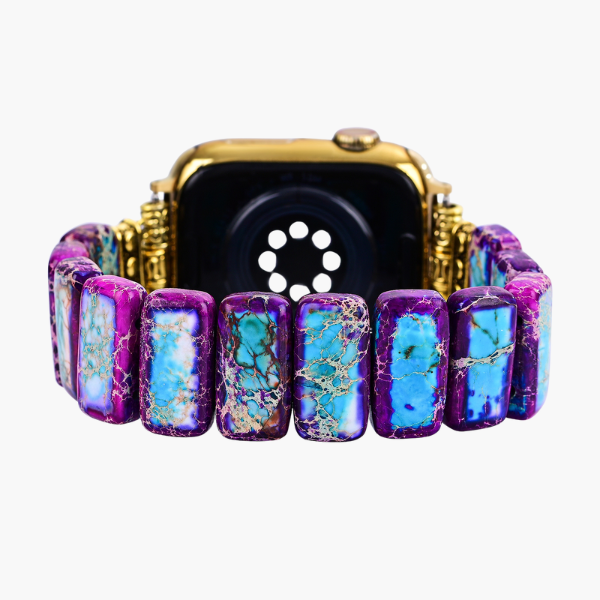 Cinturino elasticizzato Majestic Tibetan Jasper per Apple Watch
