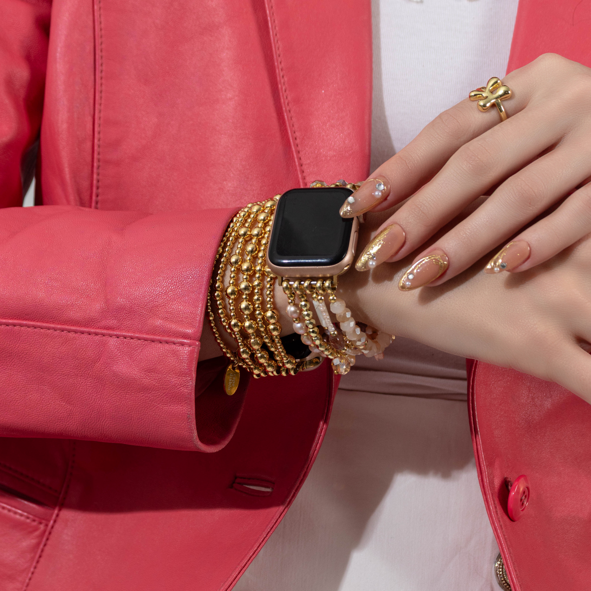 Cinturino Apple Watch Pearly Rosette Stretch