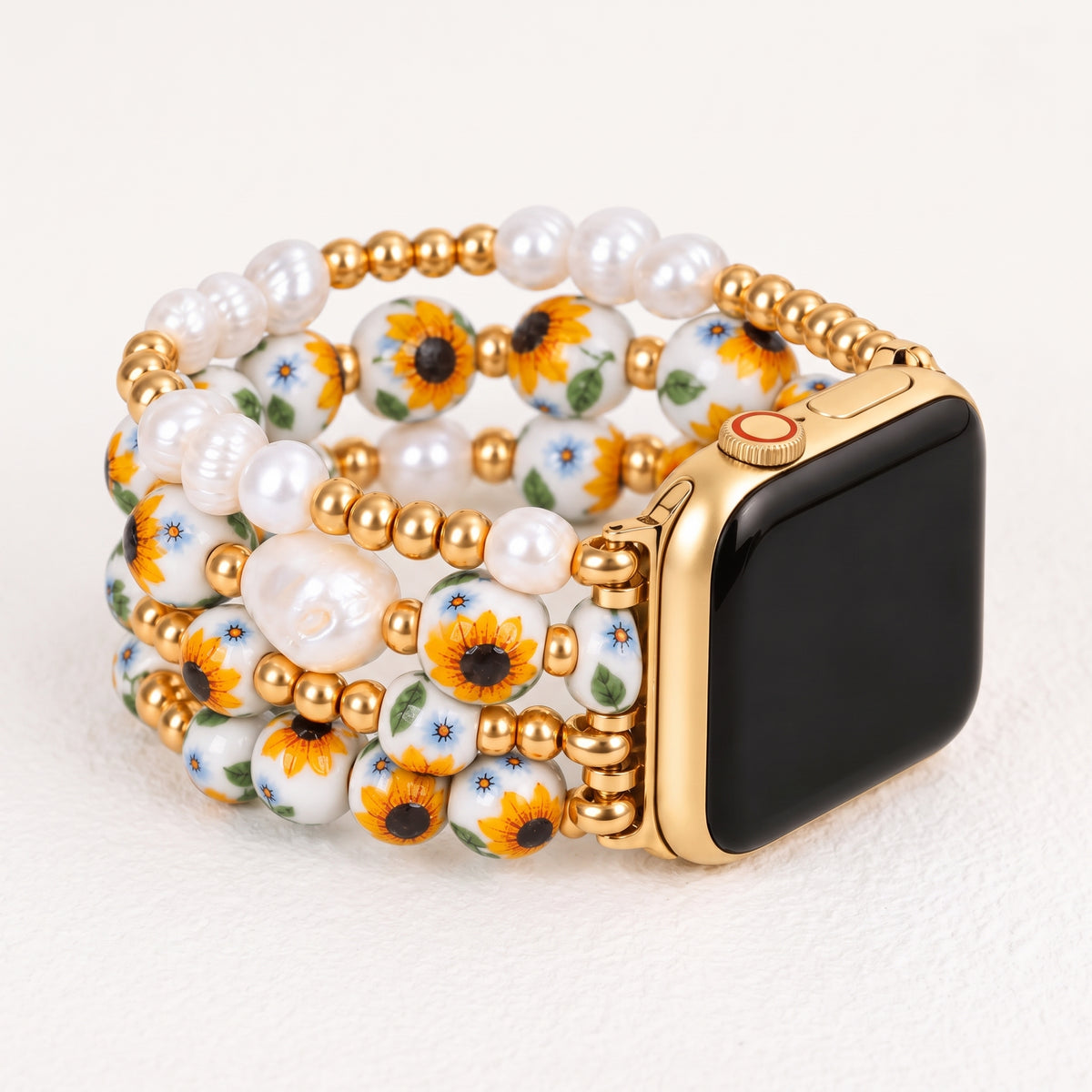 Cinturino Apple Watch Porcelain Garden Sunlit Bloom