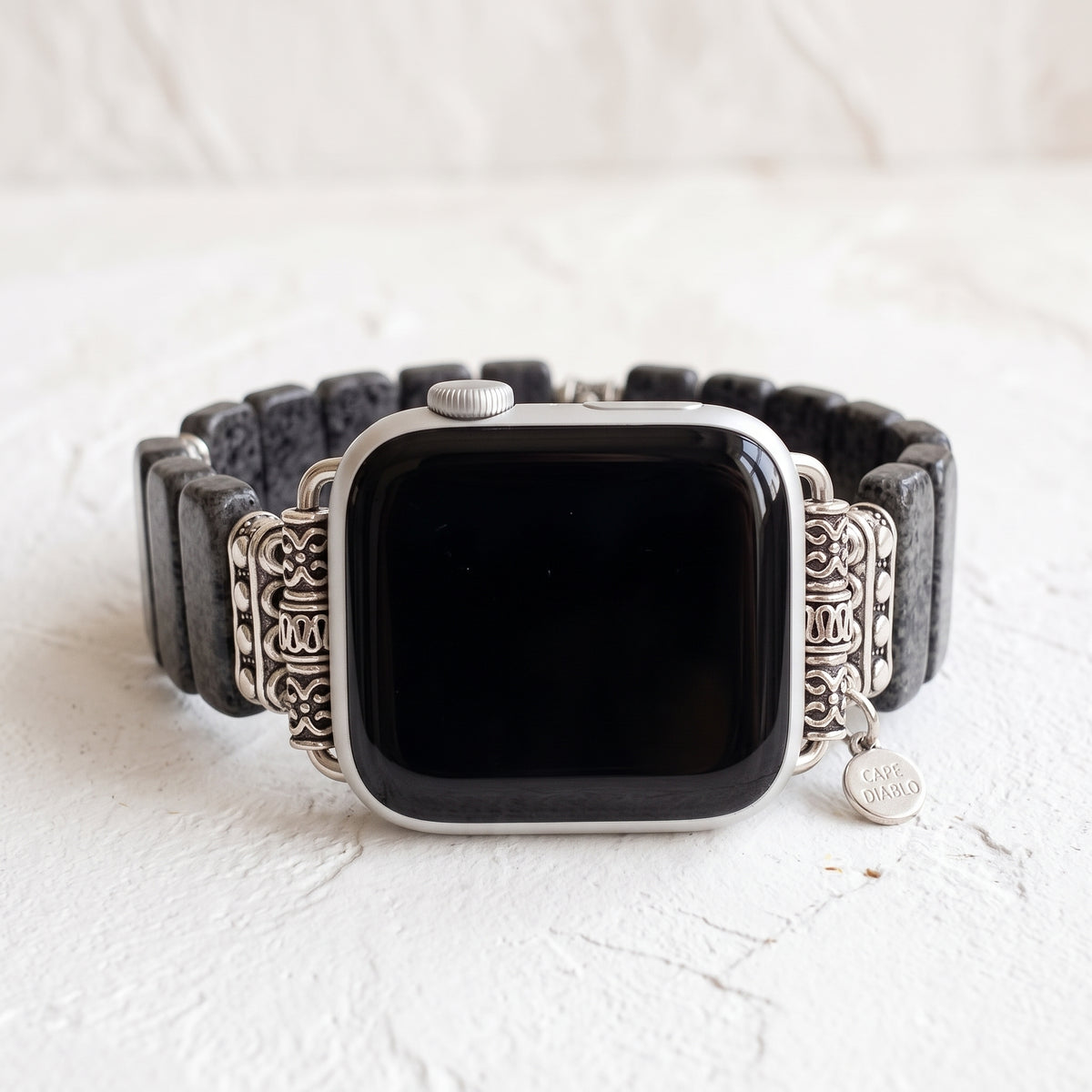 Cinturino elastico per Apple Watch in diaspro mezzanotte
