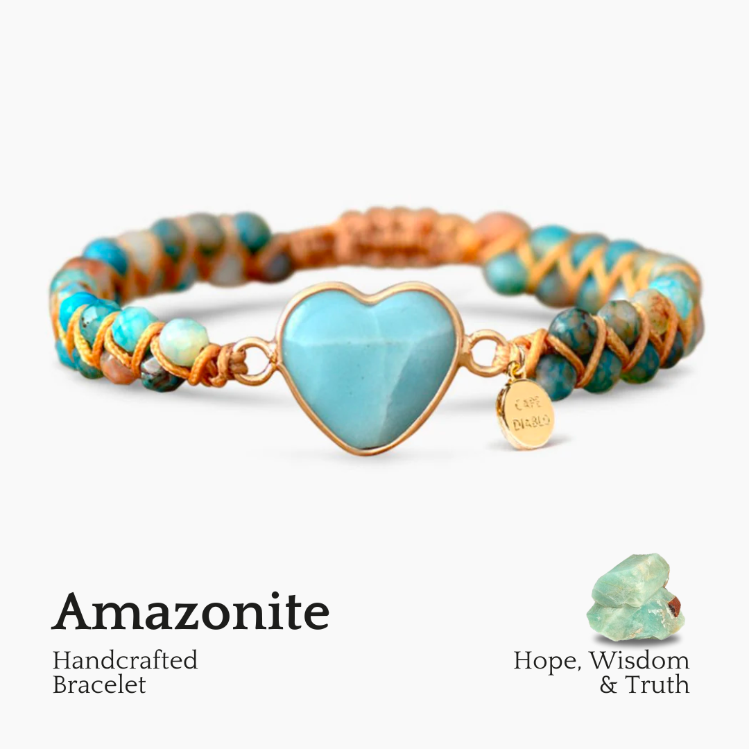 Braccialetto di Protezione all'Amore in Amazonite