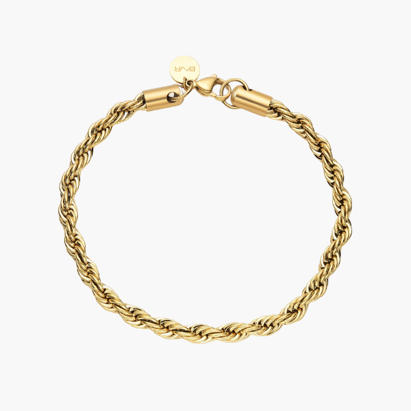 Bracciale in corda (Oro) 5mm