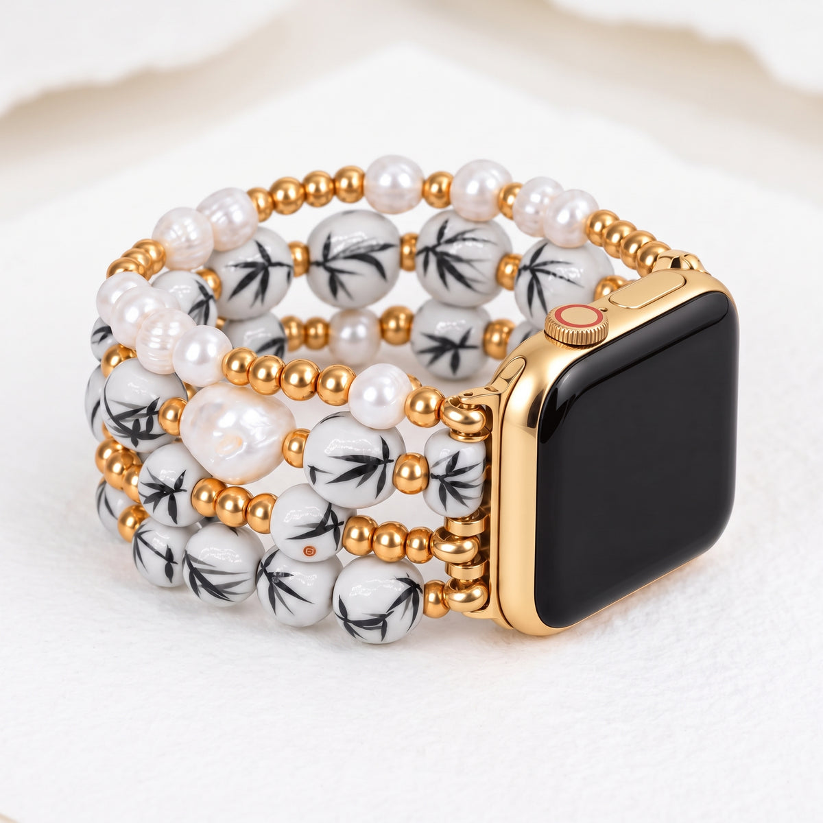 Cinturino Apple Watch Porcelain Garden Bamboo Mist