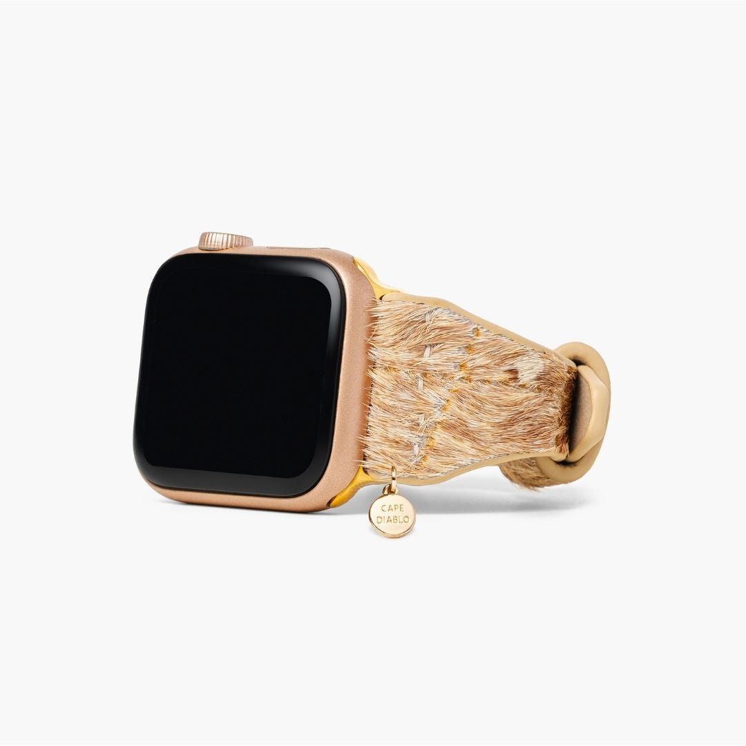 Cinturino in pelle Driftwood Hues per Apple Watch
