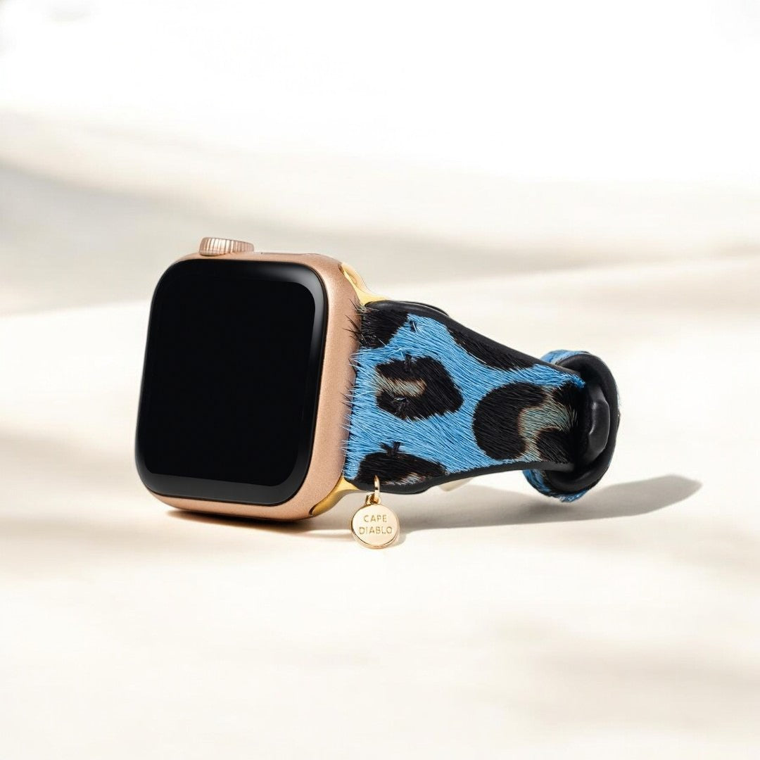 Cinturino Apple Watch in pelle Wild Azure