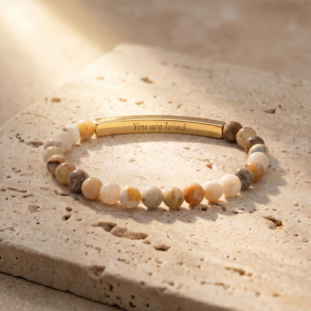 Braccialetti Secret Message Stone Bracelets