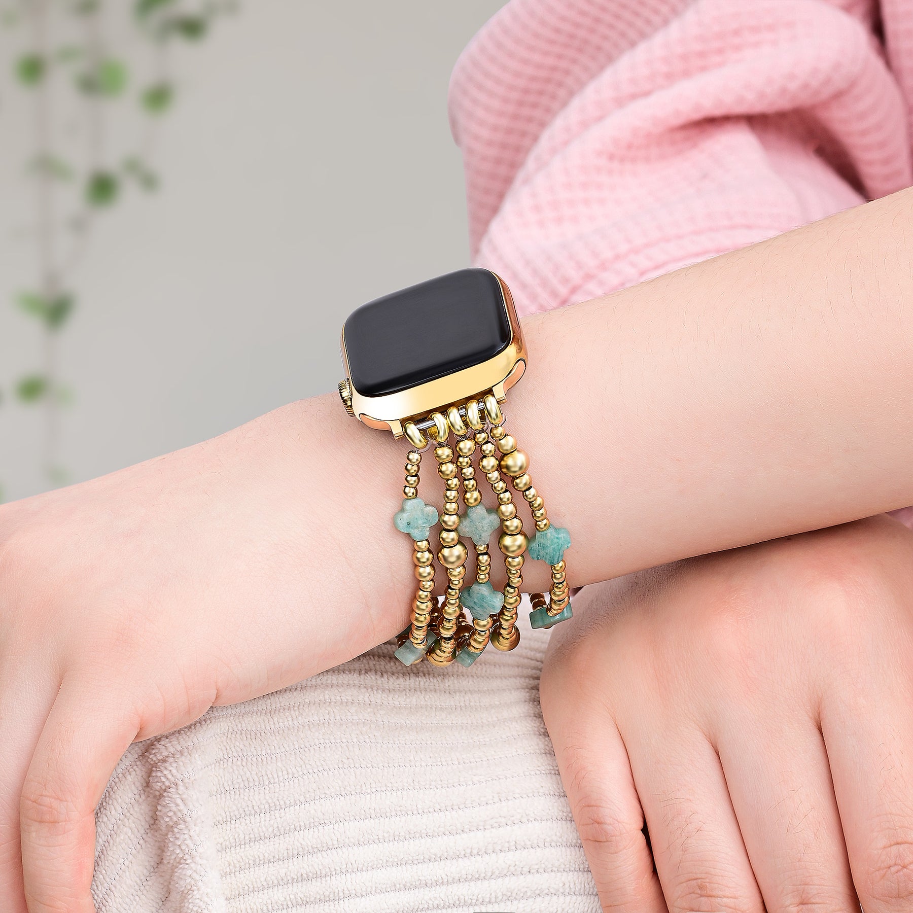 Cinturino Apple Watch Serene Blue Cross Stretch