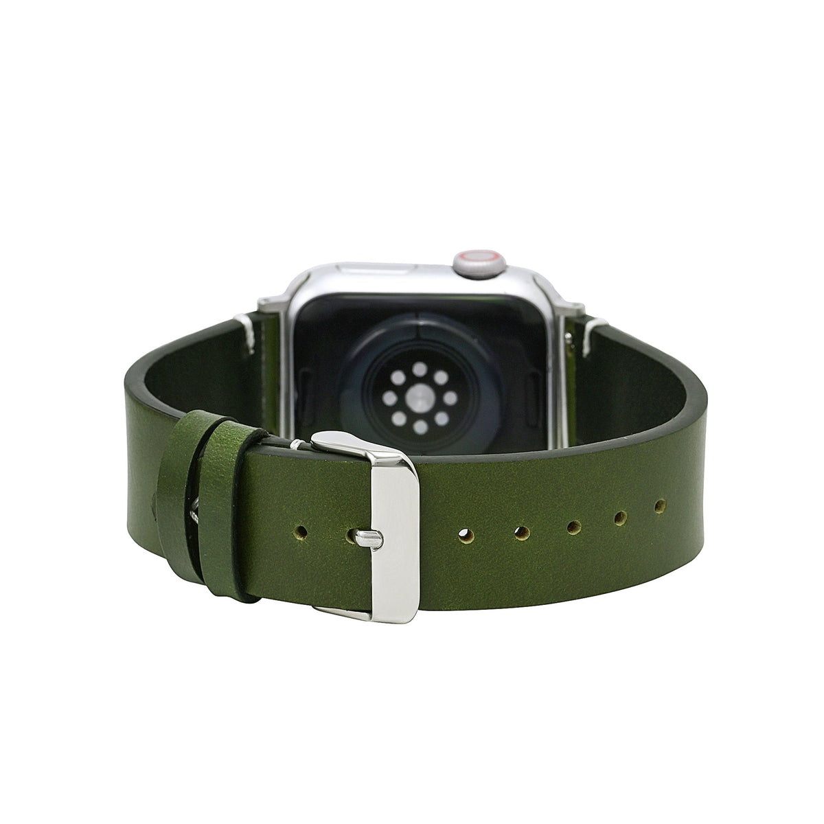 Cinturino Apple Watch da uomo in pelle verde