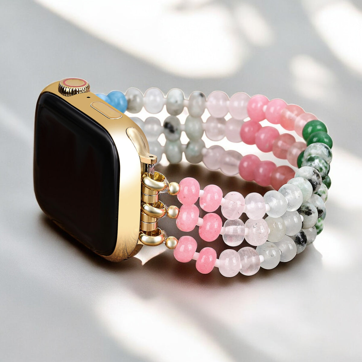 Cinturino Elasticizzato Apple Watch in Pietra Sogno Pastello