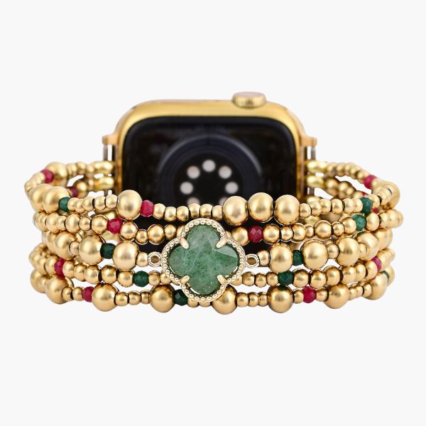 Cinturino Apple Watch Merry Clover Gold Stretch