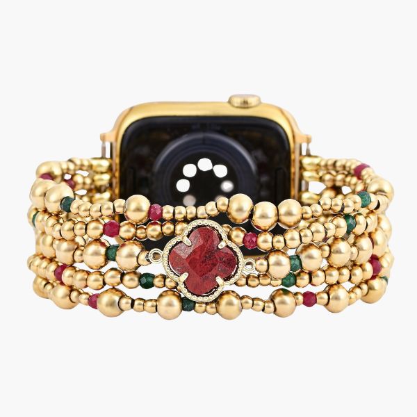 Cinturino elasticizzato Holiday Lucky Clover per Apple Watch