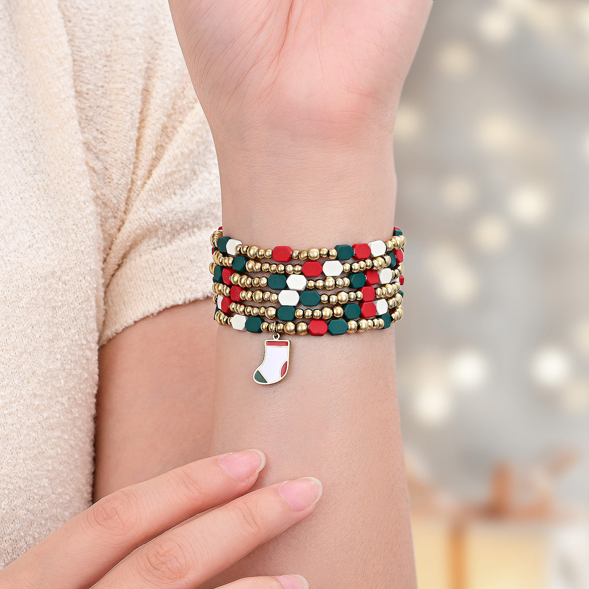 Cinturino Apple Watch Santa's Joy Festive Stretch