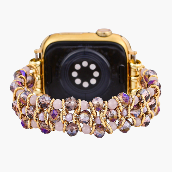 Cinturino intrecciato Golden Serenity Gem per Apple Watch