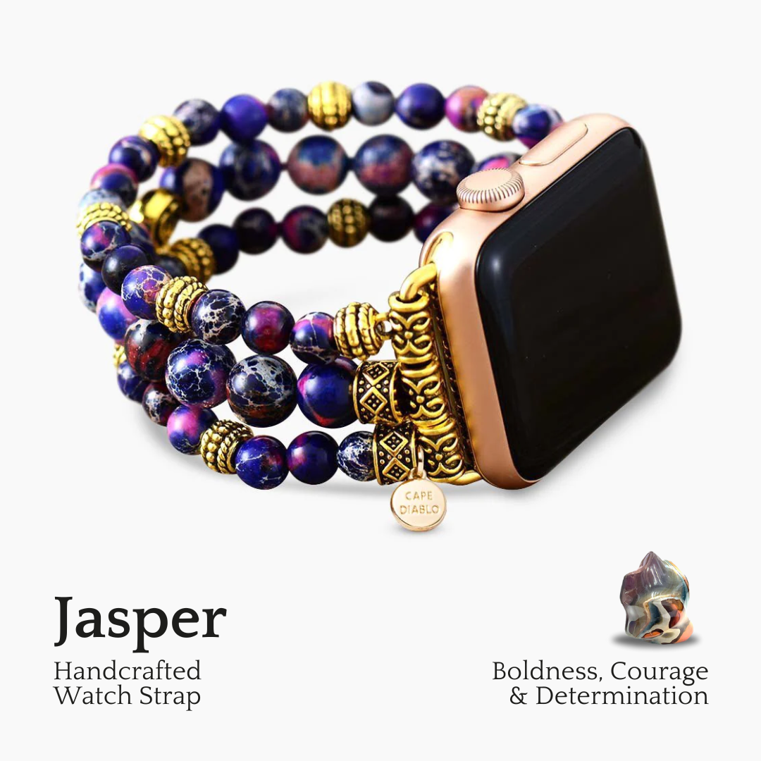Cinturino elasticizzato Purple Jasper per Apple Watch
