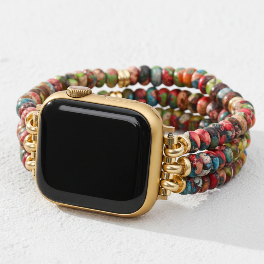 Cinturino elastico boho caleidoscopio per Apple Watch