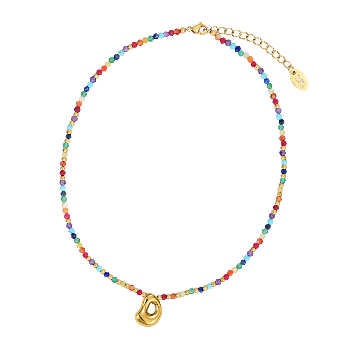 Collana Iniziale Rainbow Bubble