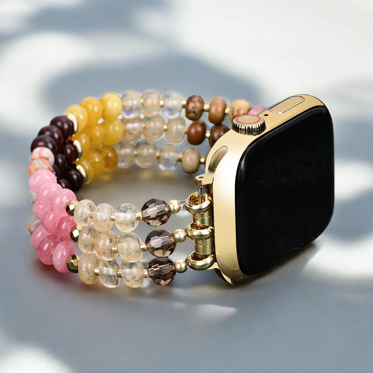 Cinturino Apple Watch Amber Bloom Stone Stretch