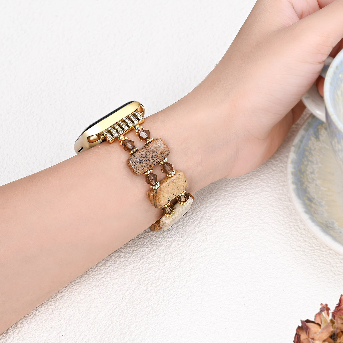 Cinturino Elasticizzato Desert Jasper per Apple Watch