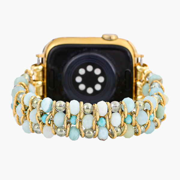 Cinturino intrecciato Apple Watch Amazonite Dream