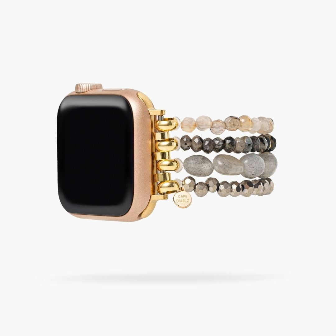 Cinturino Apple Watch in fusione di Agata Labradorite