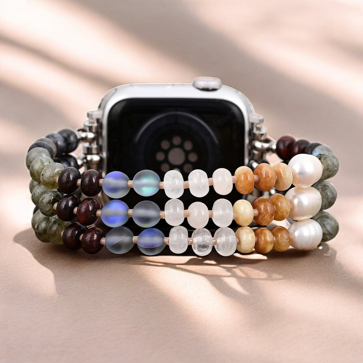 Cinturino Elasticizzato in Pietra Terrestre Tropicale per Apple Watch
