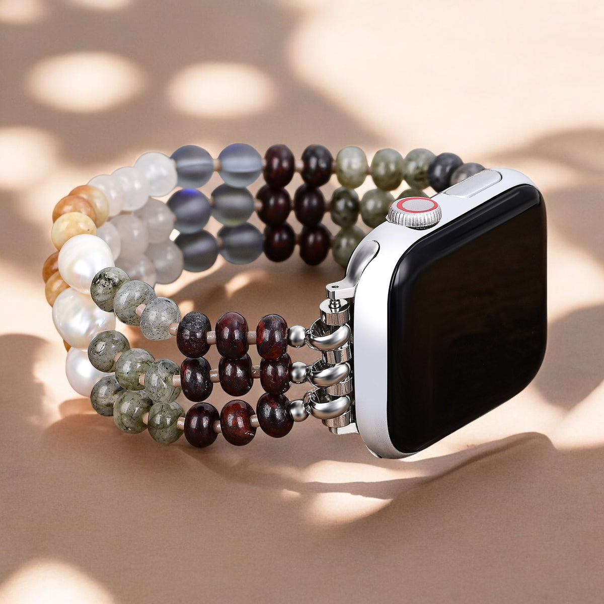 Cinturino Elasticizzato in Pietra Terrestre Tropicale per Apple Watch