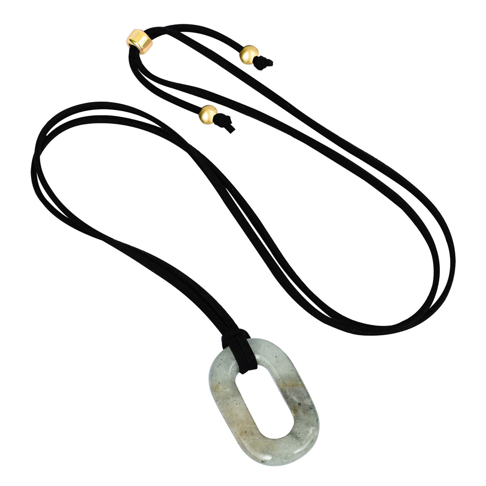 Collana Serenità in Labradorite Scamosciata