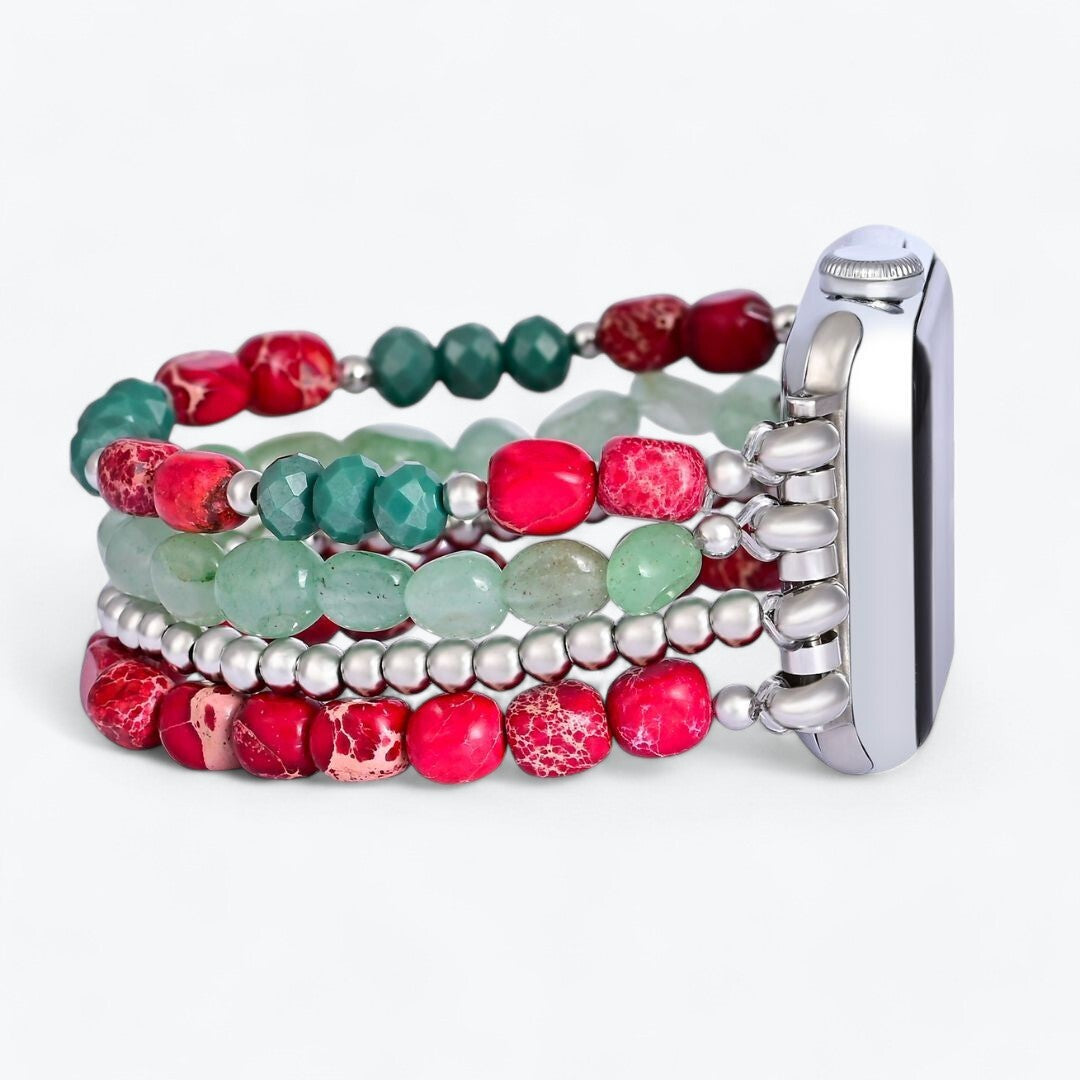 Cinturino Apple Watch Evergreen Silver Elegance per Natale