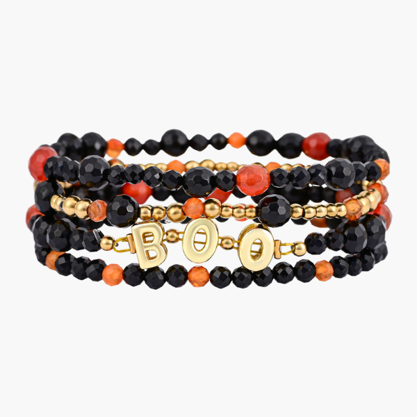 Set di Braccialetti con Zucche di Halloween