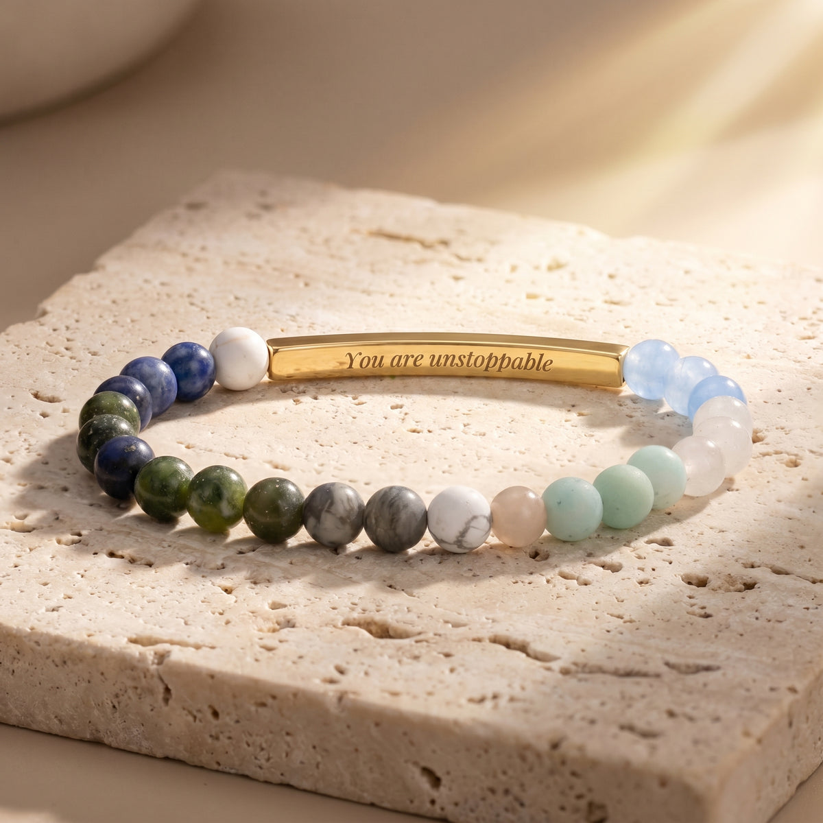 Braccialetti Secret Message Stone Bracelets