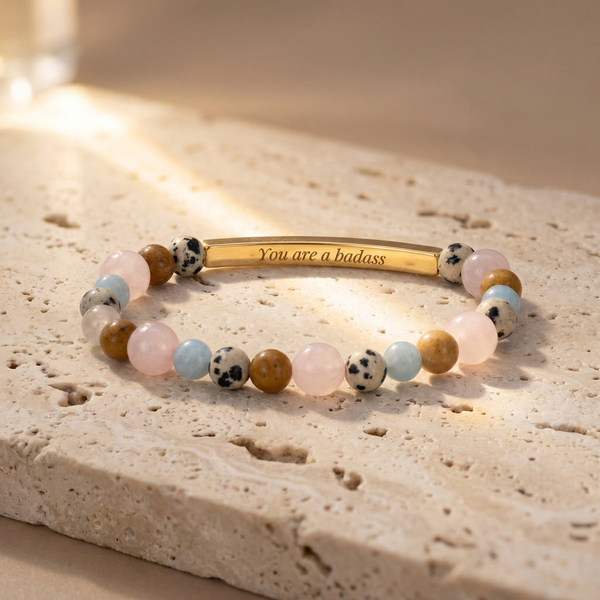 Braccialetti Secret Message Stone Bracelets