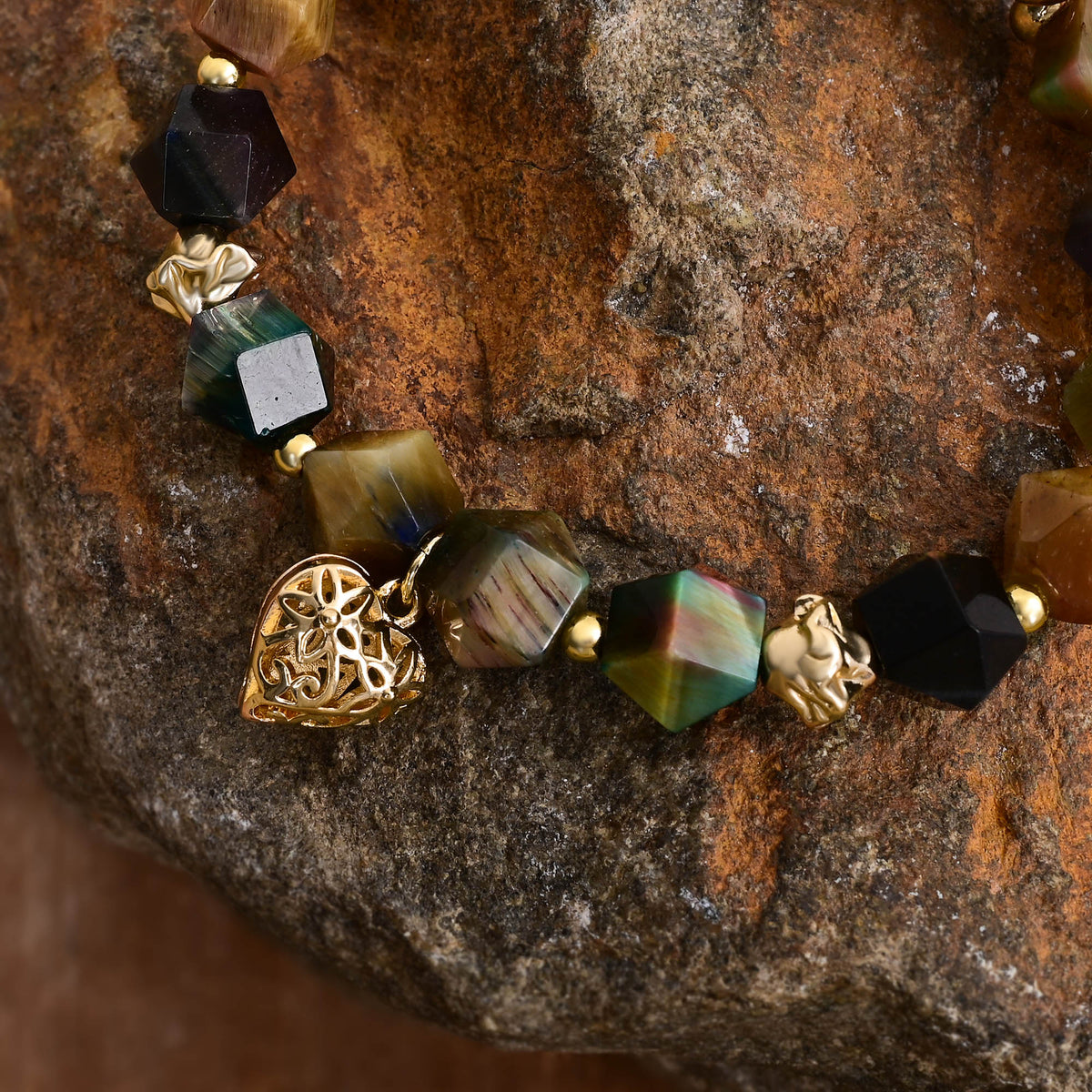 Bracciale Amuleto d'Amore in Pietra di Luna