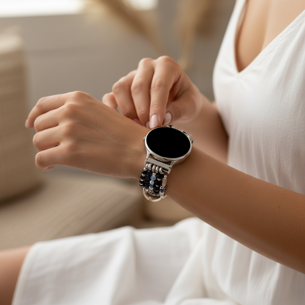 Cinturino per orologio Samsung Galaxy Stretch Ethereal Frost