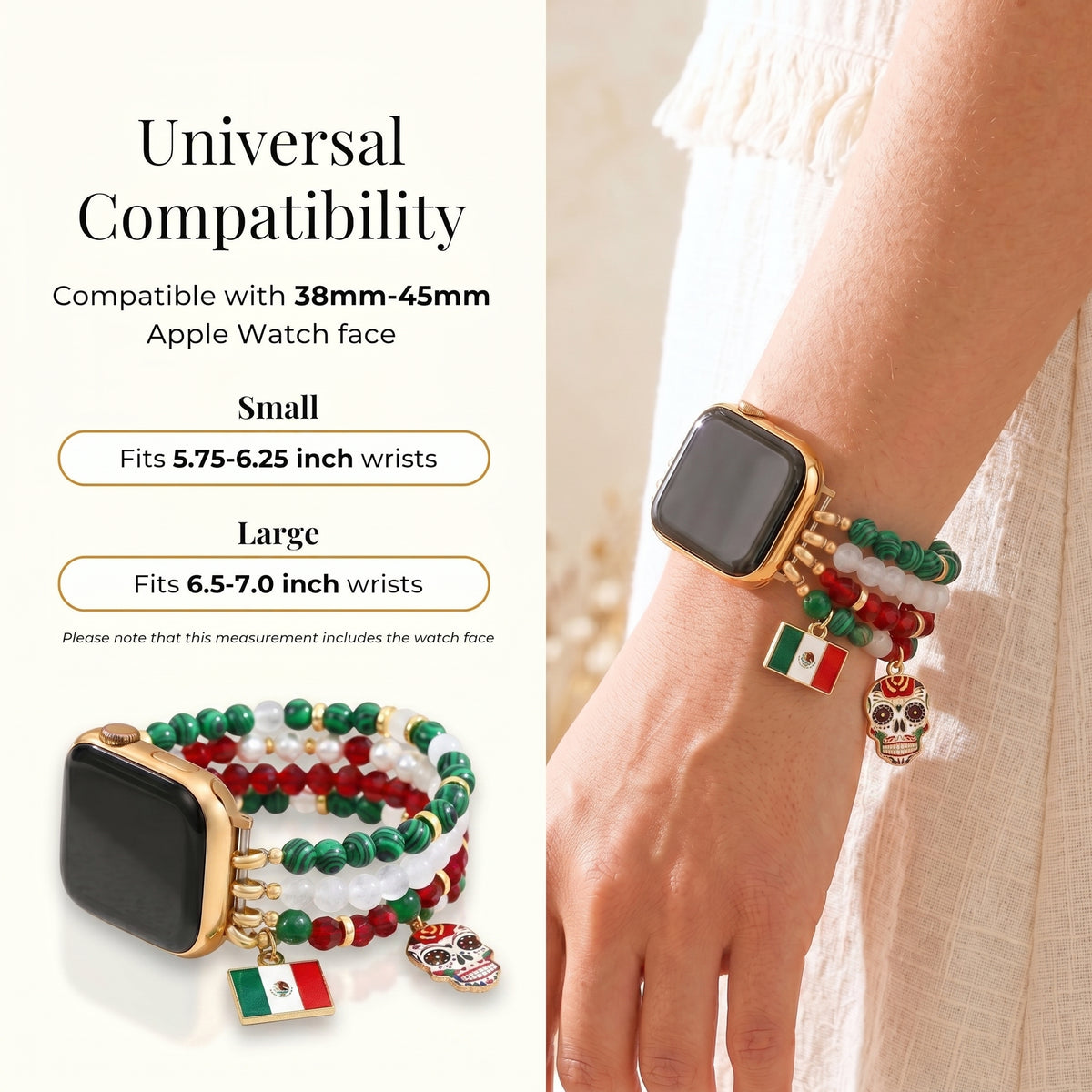 Cinturino elastico Viva México per Apple Watch